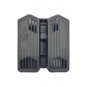 AM06 旋轉式雙彈匣架 適用 Glock 45 黑色 VlaMiTex – 正面