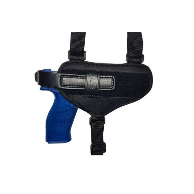 AS03 Nylon Shoulder Holster for Smith & Wesson SW9V Black – rear view