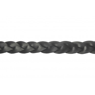 D1 Leather Dog Leash Black 200 cm VlaMiTex