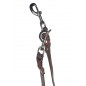 Correa para perro de cuero ajustable marrón VlaMiTex D2