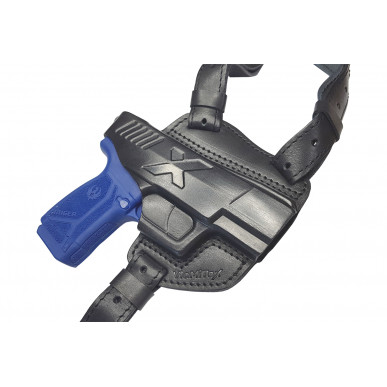 Ruger MAX 9 के लिए चमड़े का कंधे का होल्स्टर – छुपा हुआ और एर्गोनोमिक