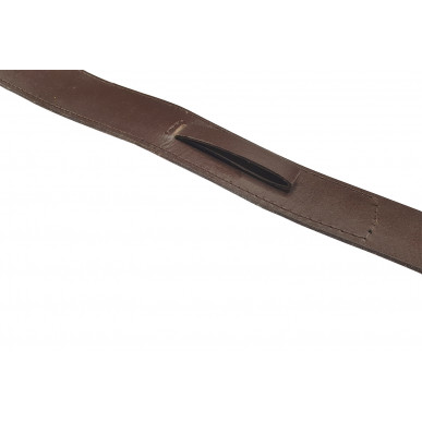 J47 Ремень для ружья из коричневой кожи VlaMiTex