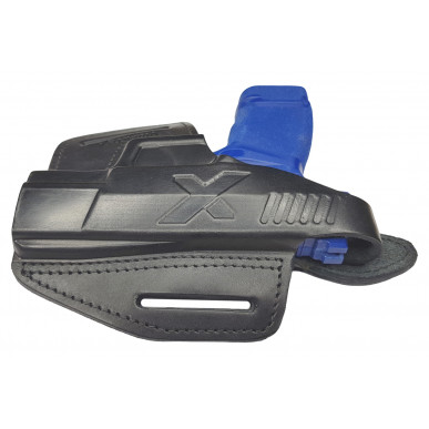 Leather Holster for Springfield Hellcat OWB – Right-Handed with Snap Button