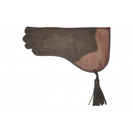 J54 Leather Falconry Glove Brown VlaMiTex