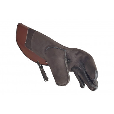 J54 Leather Falconry Glove Brown VlaMiTex