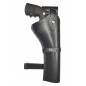 R8 Leather Holster for Smith & Wesson 629 Revolver Black VlaMiTex