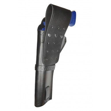 R8 Leather Holster for Revolver Smith & Wesson 586 Black VlaMiTex