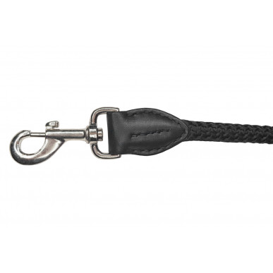 D3 Verstellbare Freihandleine aus Nylon 200–350 cm Schwarz VlaMiTex