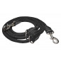 D3 Verstellbare Freihandleine aus Nylon 200–350 cm Schwarz VlaMiTex