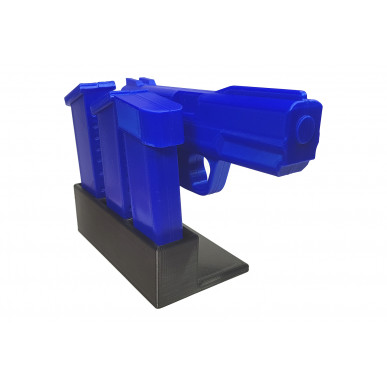 Table Stand for 1 Pistol & 3 Magazines – Compact Storage for Handguns