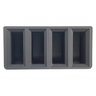 Yksirivinen lippaanpidike – 9mm - .45 ACP asekaappiin