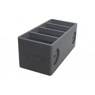 Yksirivinen lippaanpidike – 9mm - .45 ACP asekaappiin