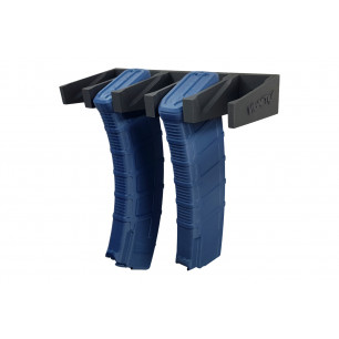 H11 Waffenschrank Halterung für Original Kalashnikov Magazine AK AKM und Saiga 5,45 x 39 – von vorne