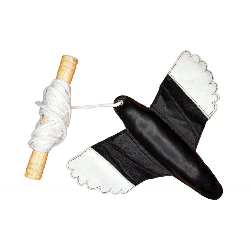 J58 Höyhenvieheke Houkutin Haukkakoulutukseen 110g Musta/Valkoinen