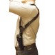 S1Li Holster d'épaule en cuir pour pistolet Glock Standard 17 22 31 Noir pour
