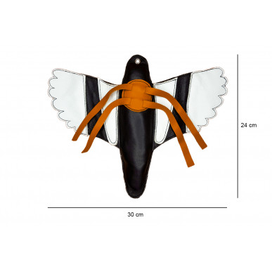 J58 Höyhenvieheke Houkutin Haukkakoulutukseen 110g Musta/Valkoinen