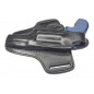 R5 Leather Revolver Holster for Smith & Wesson Governor Black VlaMiTex