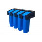 H1 Soporte para revistas de armero para cargadores de 9 mm y .40 S&W (doble fila) caja fuerte para armas