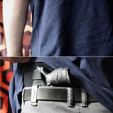 IWB 2Li Leder Holster für Bersa Thunder 380 Linkshänder VlaMiTex