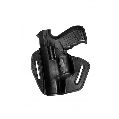 UXLi Leather Holster for Walther P99 black left-handed VlaMiTex