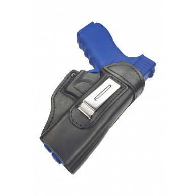 IWB 4 Leder Holster für Glock 17 schwarz VlaMiTex
