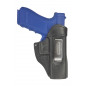 IWB 4 Leder Holster für Glock 17 schwarz VlaMiTex