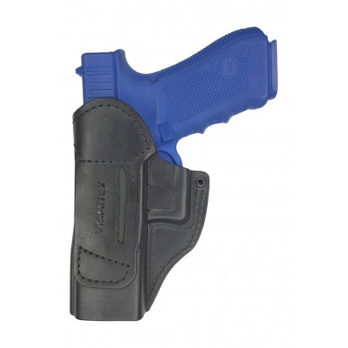 IWB 4 Leder Holster für Glock 17 schwarz VlaMiTex