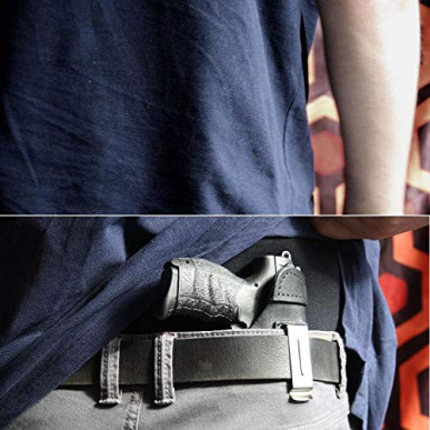 IWB 4 Leder Holster für Glock 17 schwarz VlaMiTex