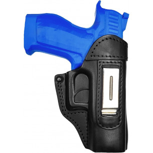 IWB 3 真皮槍套 適用 Walther Q4 黑色 VlaMiTex – 正面