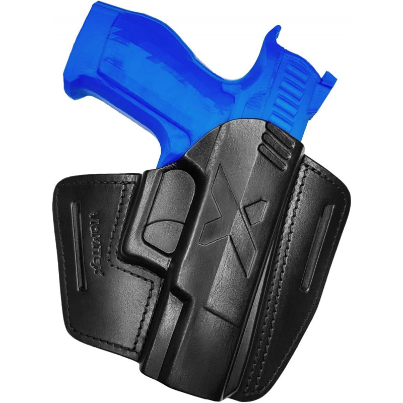 U5 nahkainen pikasukkaholkki Walther Q4:lle musta VlaMiTex