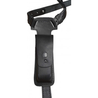 S22 nahkainen olkakotelo Beretta Px4 Stormille musta VlaMiTex