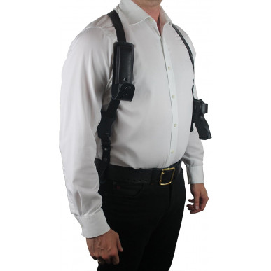 S22 nahkainen olkakotelo Beretta Px4 Stormille musta VlaMiTex