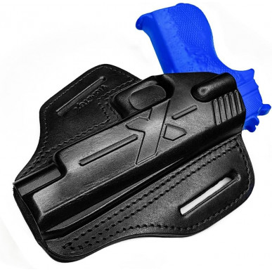 Rychloupínací pouzdro pro Sig Sauer P210 – Kožené OWB pouzdro