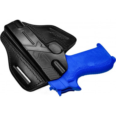 Rychloupínací pouzdro pro Sig Sauer P210 – Kožené OWB pouzdro