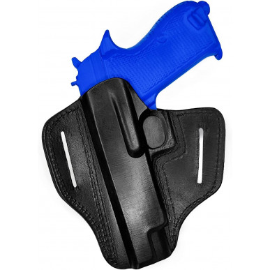 Rychloupínací pouzdro pro Sig Sauer P210 – Kožené OWB pouzdro