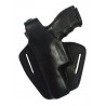 B2Li Leder Gürtel Holster für Steyr S-A1 schwarz VlaMiTex