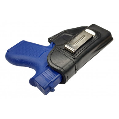 IWB 2Li Leder Holster für Glock 43 Linkshänder VlaMiTex