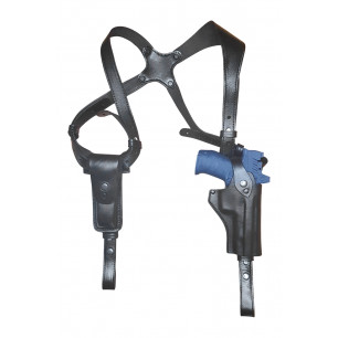 Leather Shoulder Holster CZ P-10S with Red Dot (Reflex Sight)