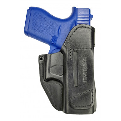 IWB 2Li Leder Holster für Glock 43 Linkshänder VlaMiTex