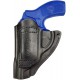 IWB 11 Funda para revólver Smith & Wesson 43 de piel negro VlaMiTex
