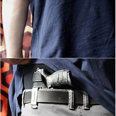 IWB 2Li Leder Holster für Glock 43 Linkshänder VlaMiTex