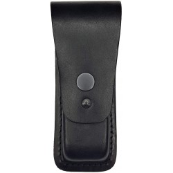 M24 Leder Tasche für Klappmesser und Multitool Werkzeug, Innenmaß 10,5 x 3,5 x 1,5 cm, schwarz, VlaMiTex