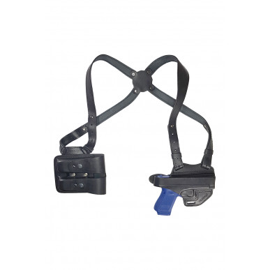 Leder Schulterholster für Glock 17 / 19 mit Magazintasche – verdeckt & praktisch