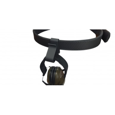 H14 Kuulosuojainten pidike vyölle, enintään 5 cm leveä.