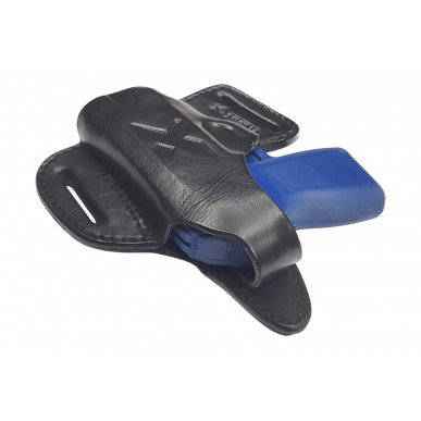 Taser Pulse OWB용 가죽 홀스터 – 오른손잡이용 버튼식