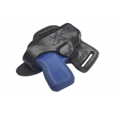 Taser Pulse OWB용 가죽 홀스터 – 오른손잡이용 버튼식