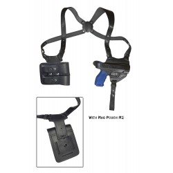 S5M2 Leder Schulterholster für HK SFP9 VP9 schwarz VlaMiTex