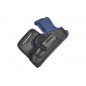 OWB / IWB 5-5 Leather Holster for Walther PPK Black VlaMiTex