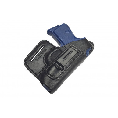 OWB / IWB 5-5 Leather Holster for Walther PPK Black VlaMiTex