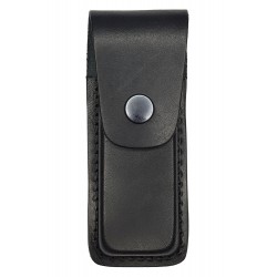 M23 Leder Tasche für Klappmesser und Multitool Werkzeug, Innenmaß 18,5 x 3,5 x 2,2 cm, schwarz, VlaMiTex
